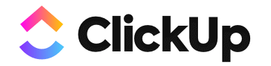 Logo de Click up, aplicación de productividad, gestión de proyectos y tareas